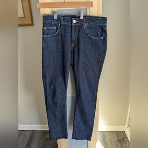 Robert Graham Dark Blue Kipling Tailored Straight Jeans Stylish